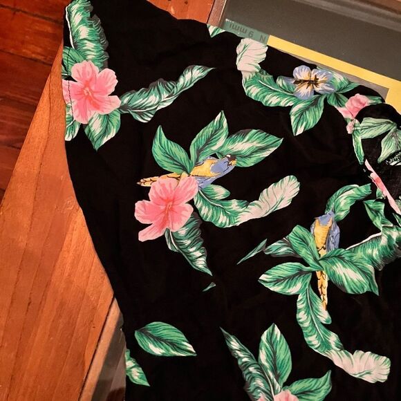 Old Navy Black GreenโHoliday Vacation TopโBlouse - Picture 6 of 12